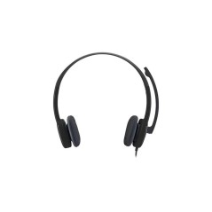 Logitech Stereo H151 Wired Headset - Premium Sound Quality, Comfortable Fit, Stylish Black Design